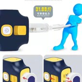 工程安全防脱落插座带锁扣自锁地拖插板抗摔拉不脱排插家用商用款