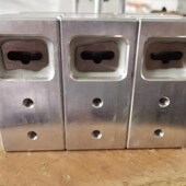 制袋机飞机孔气动打孔器卡头袋蝴蝶孔打孔机小三角孔挂孔冲孔模具