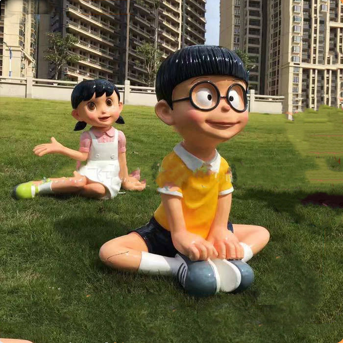 玻璃钢卡通人物雕塑 动漫电影仿真人物雕塑 童趣基地装饰景点雕塑