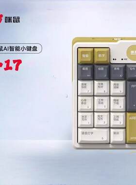 咪鼠AI智能语音数字键盘小17办公键盘笔记本电脑搭档