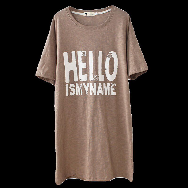 大码竹节棉短袖t恤女胖mm200斤宽松中长款纯棉显瘦遮肚夏季孕妇装