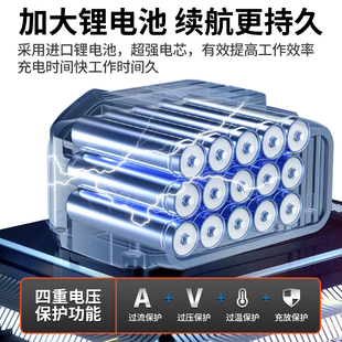 上岛川充电式吹风机大功率锂电鼓风机家用小型电脑吹灰家用除尘器