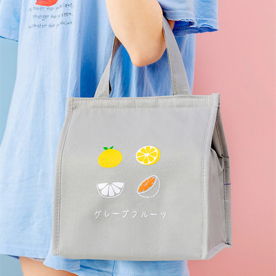 保温袋子饭盒手提袋创意图案外出野餐打包盒上班午餐带饭保温包