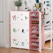 柜 家用宝宝收纳鞋 儿童鞋 架室内好看门口多层粉色简易宿舍2022新款