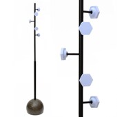 水磨石衣帽架落地卧室衣架极简酒店轻奢家用简约网红立式 挂衣架子