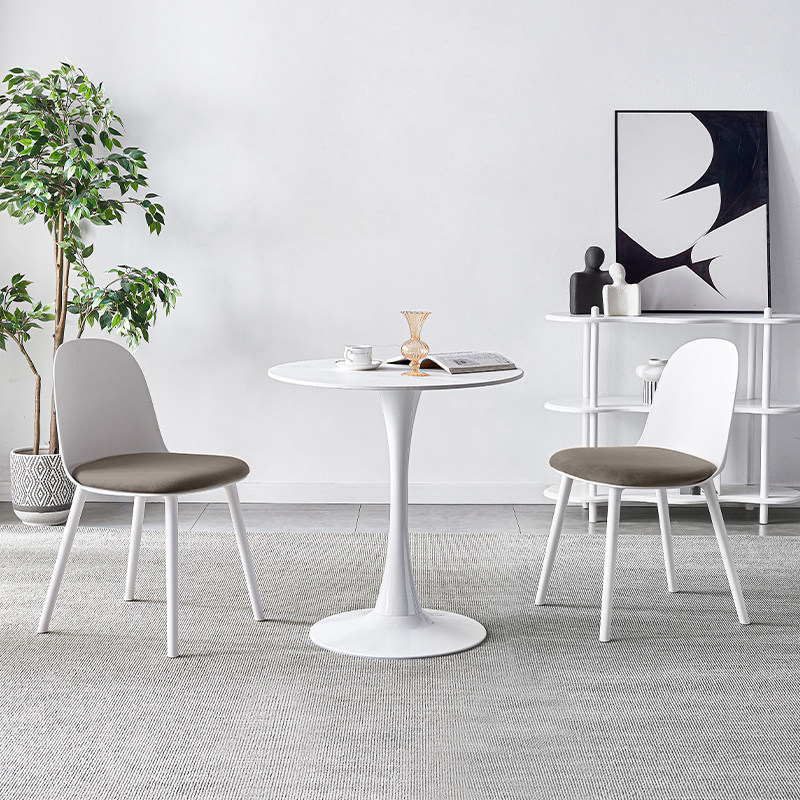 北欧洽谈桌椅组合商务接待小圆桌休闲一桌四椅谈判会客桌小圆桌椅