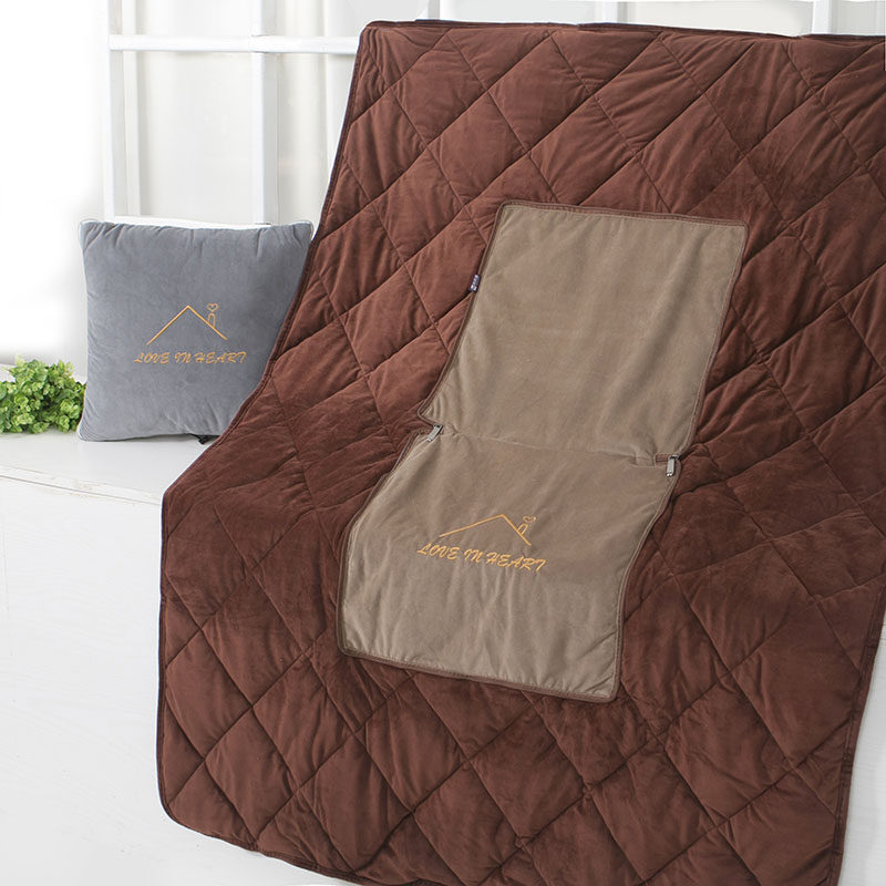 抱枕被子两用汽车二合一靠垫车上空调被毯子加厚办公室午睡抱枕被