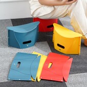 折叠凳便携式 户外塑料马扎凳旅行户外旅游火车凳子超薄纸片矮凳成