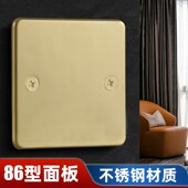 地插盖板86底盒盖地插装 饰盖板120型遮丑盲板不锈钢地插保护盖罩