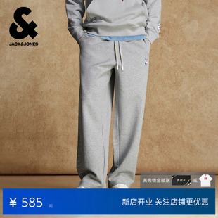 杰克琼斯户外运动冬春季男装卫裤子休闲长裤子宽松NBA联名湖人队