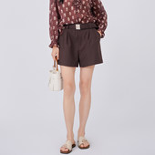 新款 休闲短款 裙子高腰金属扣卡扣装 艾蜜丰2026春装 饰百搭短裙女装