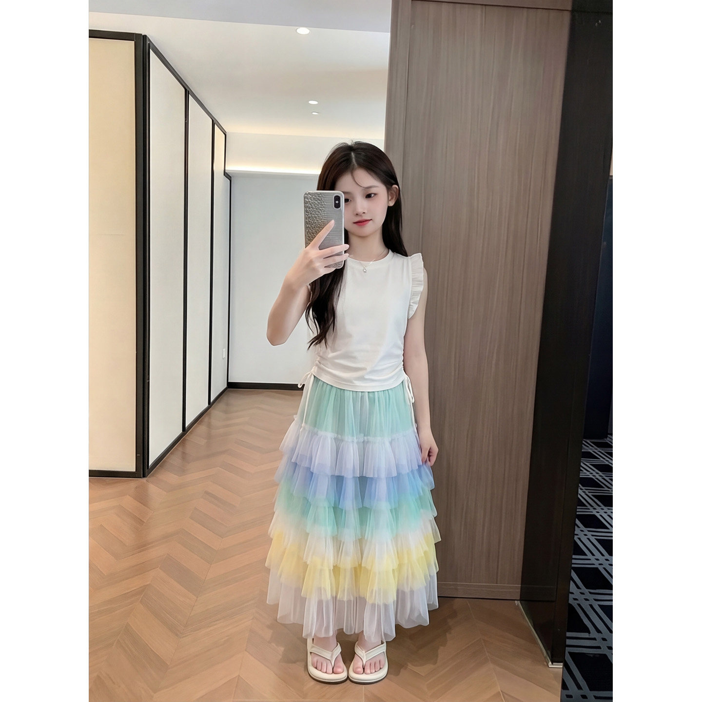 女童2026新款夏套装裙子洋气女孩