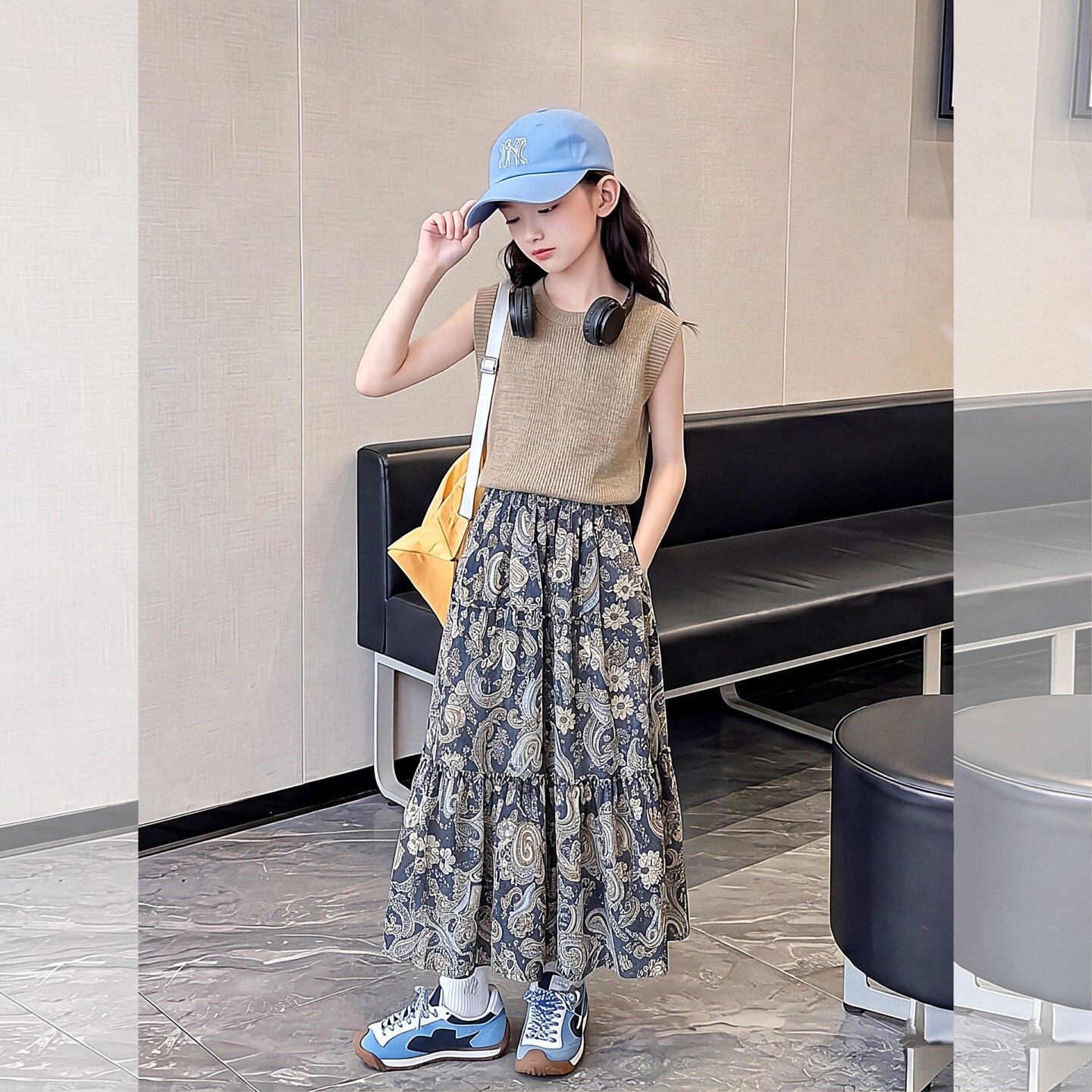 女童夏季套装裙子2026新款儿童女