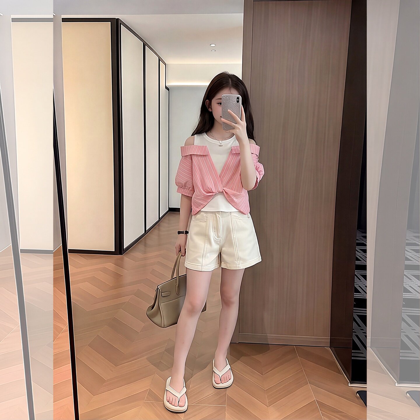 女童夏季套装2026新款小女孩假两