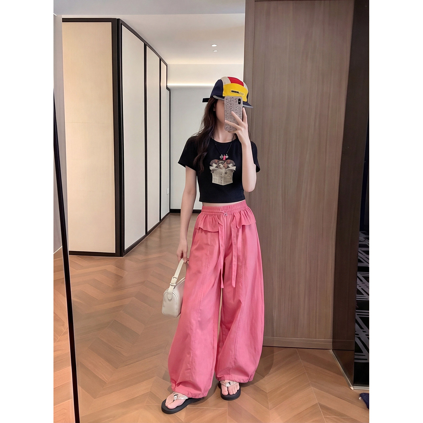 女童裤子夏季薄款韩版女大童休闲宽松直筒长裤夏天儿童防蚊阔腿裤