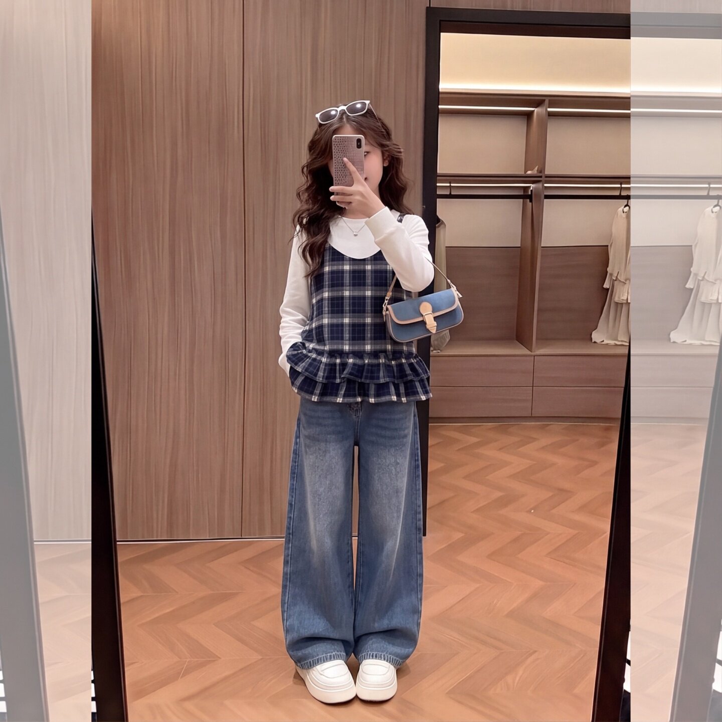 女童秋装甜美打底衫套装2026新款