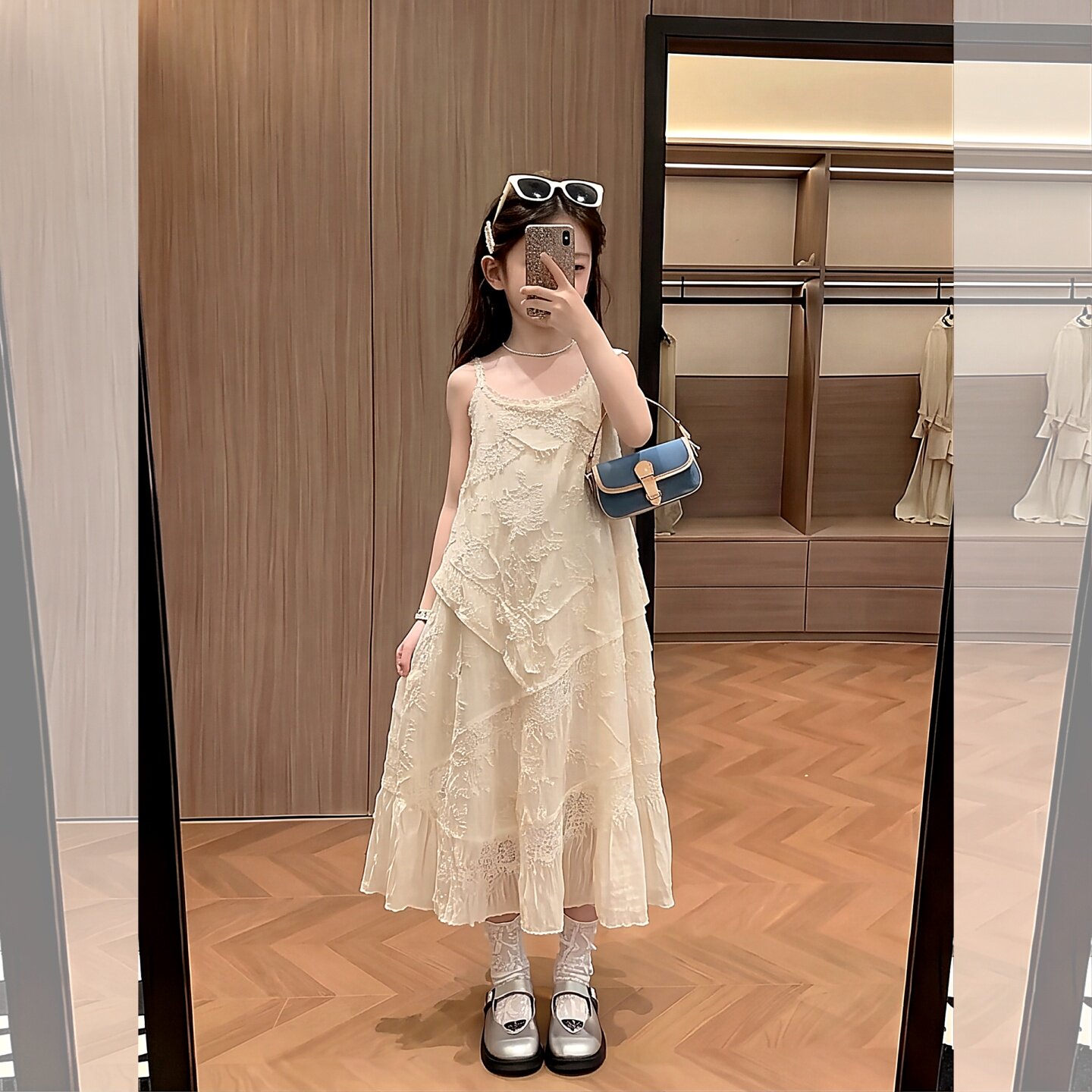 女童2026新款今年流行爆款裙子大童女连衣裙初中生韩式风夏季夏天