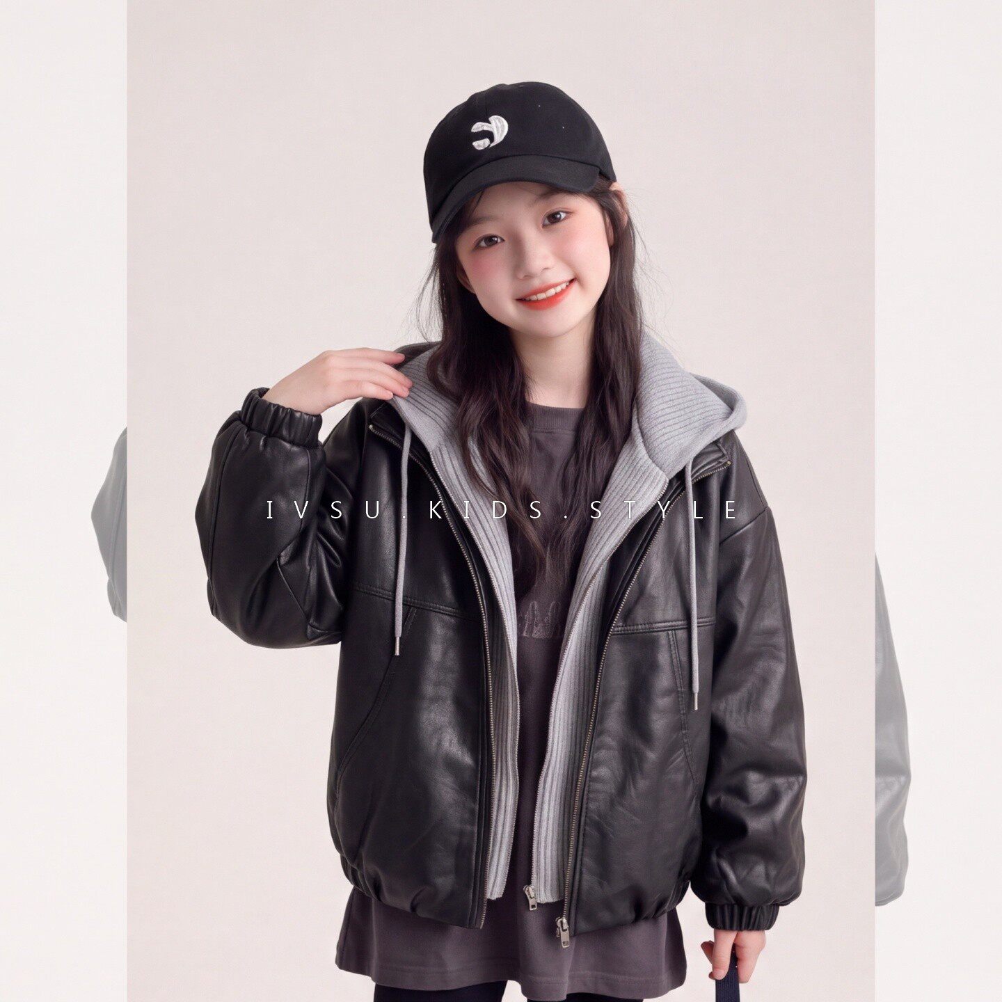 女童秋冬款皮衣外套2026新款洋气