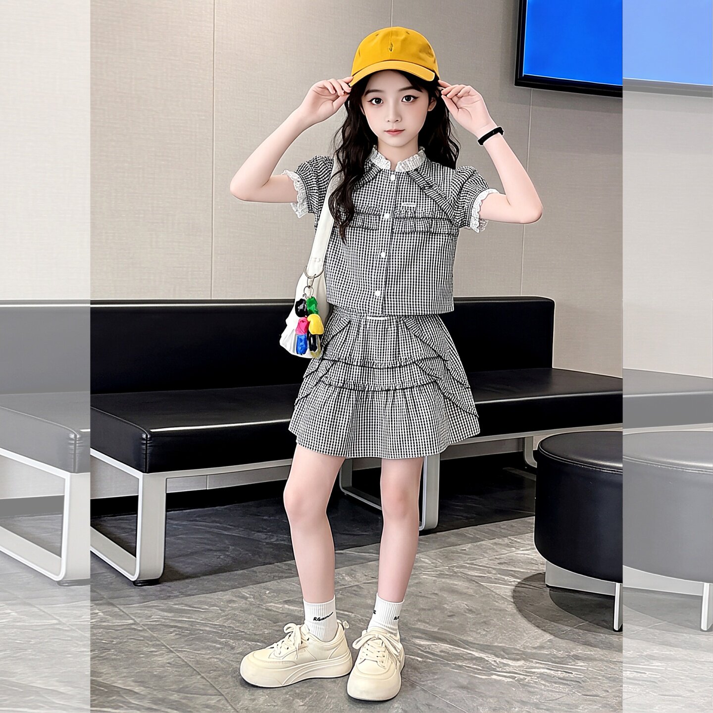 女童套装夏季2026新款中大儿童装