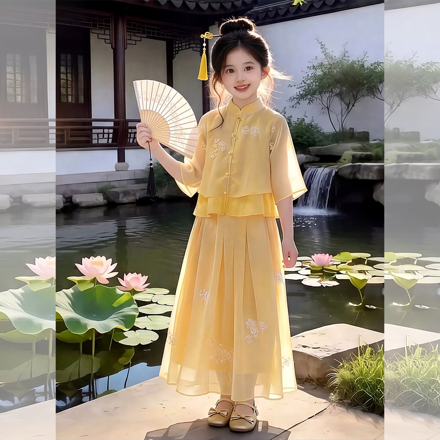 女童夏装新中式国风两件套2026新