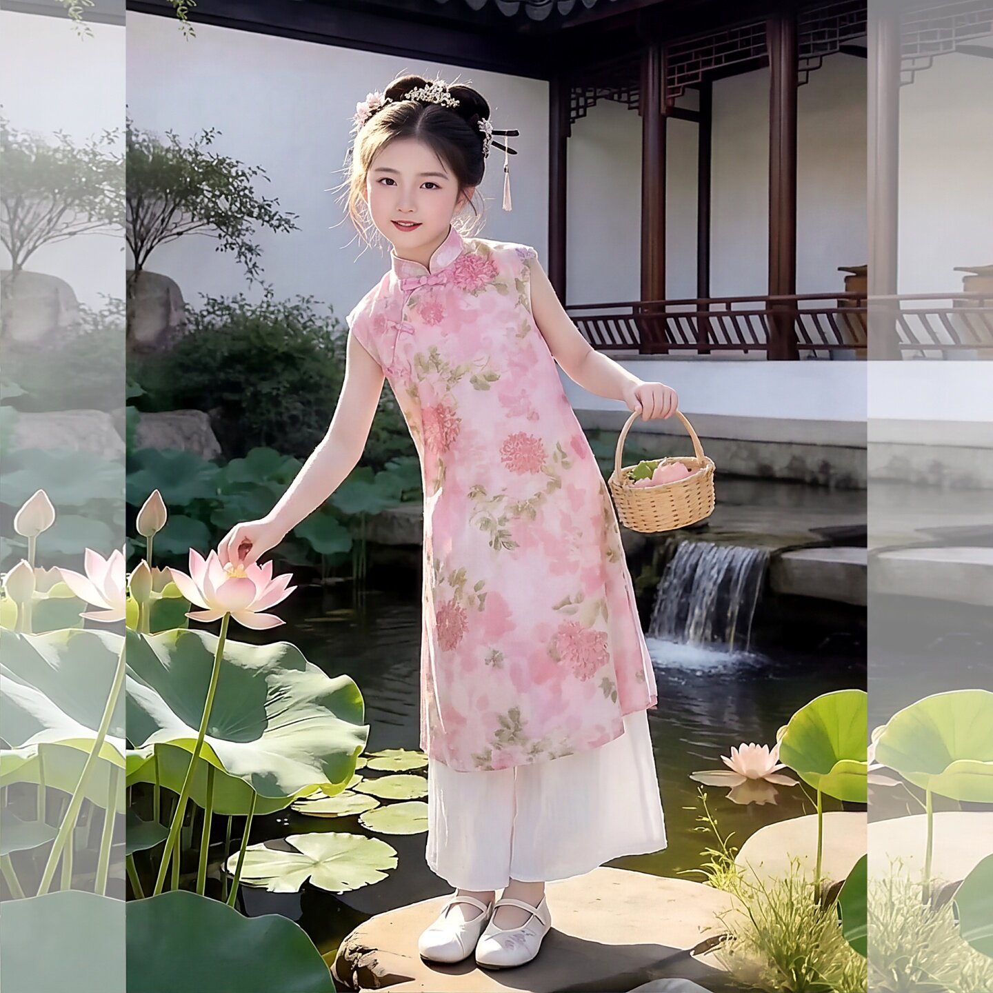 女童国风连衣裙夏季2026新款儿童