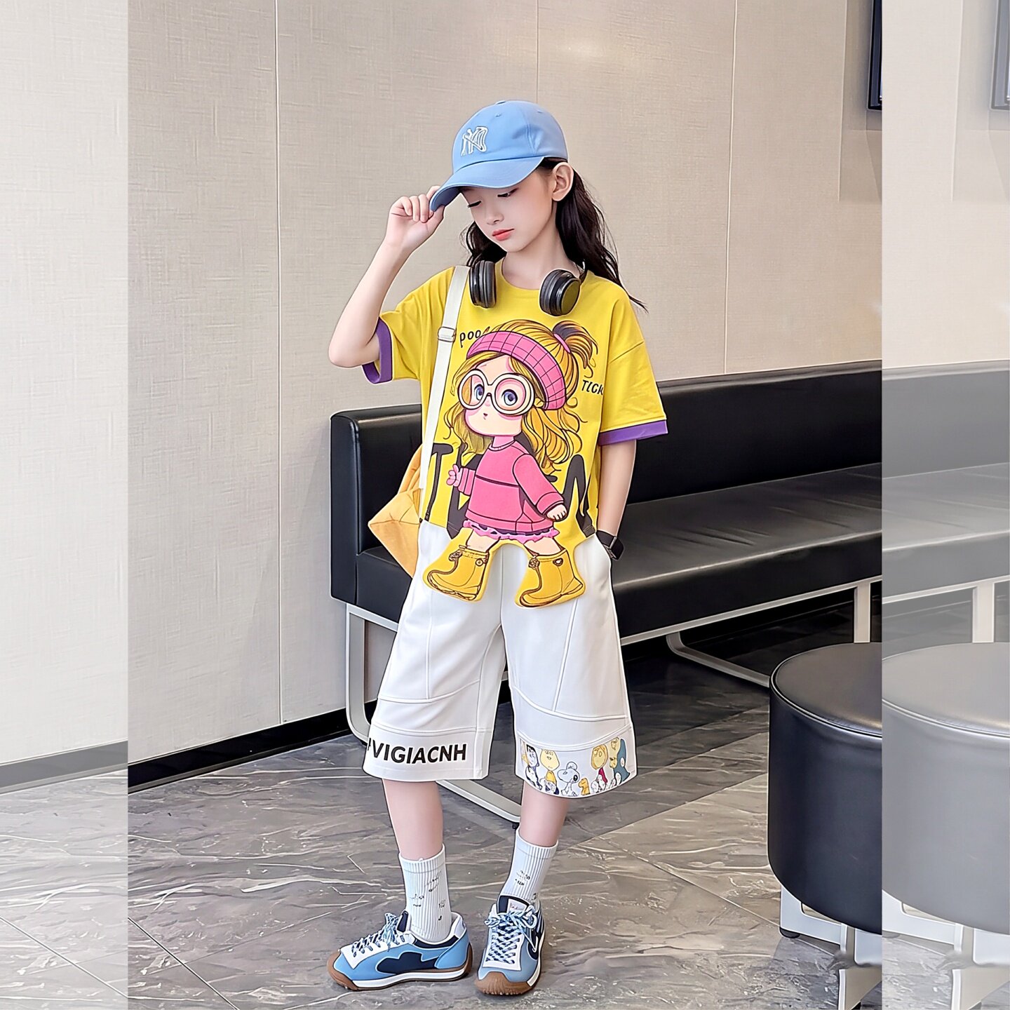女童夏季套装潮童装新款儿童炸街