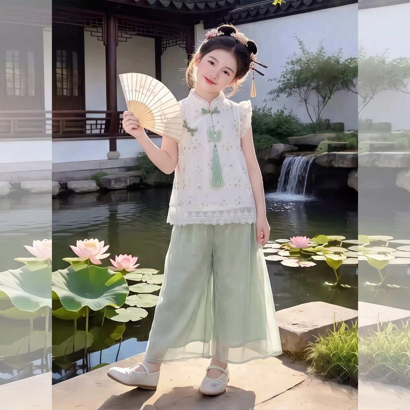 女童汉服夏季2026新款童装时尚国