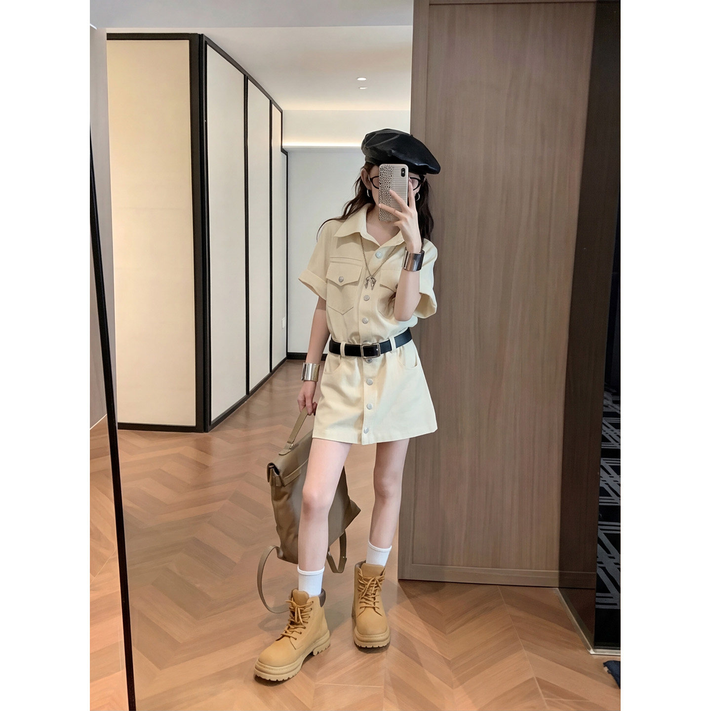 女童夏装工装牛仔连衣裙2026新款