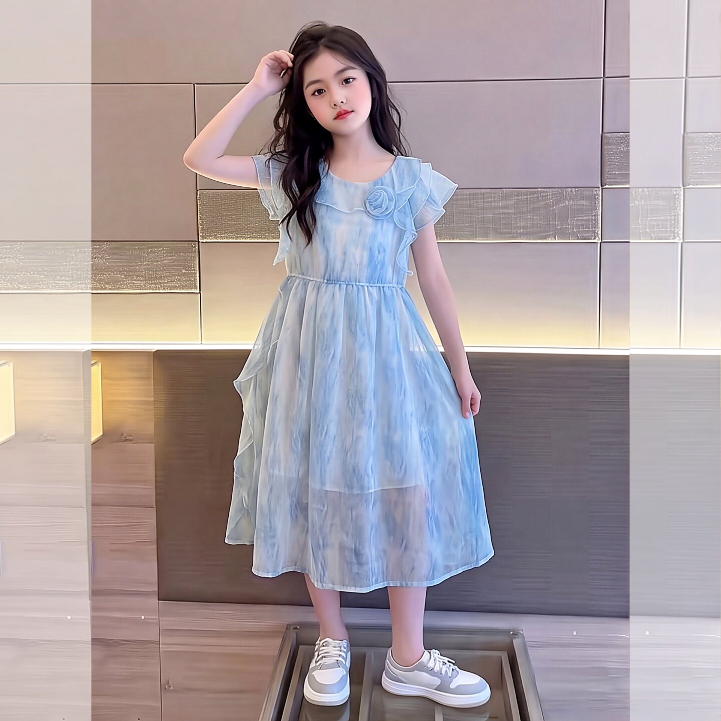 女童夏季裙子2026新款中大童时尚