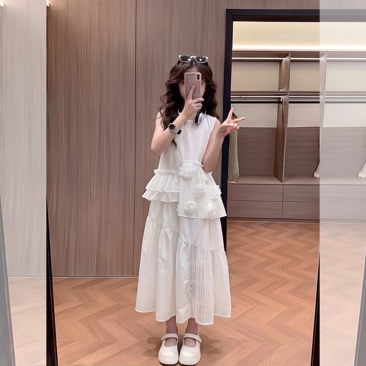 女童裙子夏季2026新款洋气儿童时