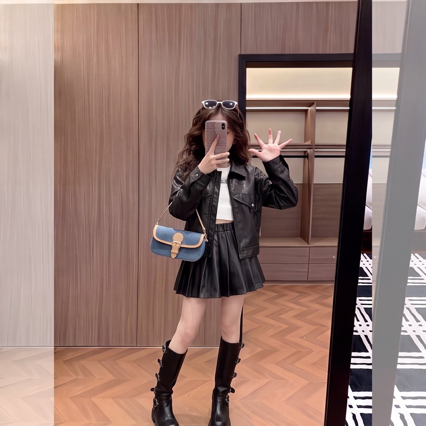 女童秋季潮酷套装2026新款中大童
