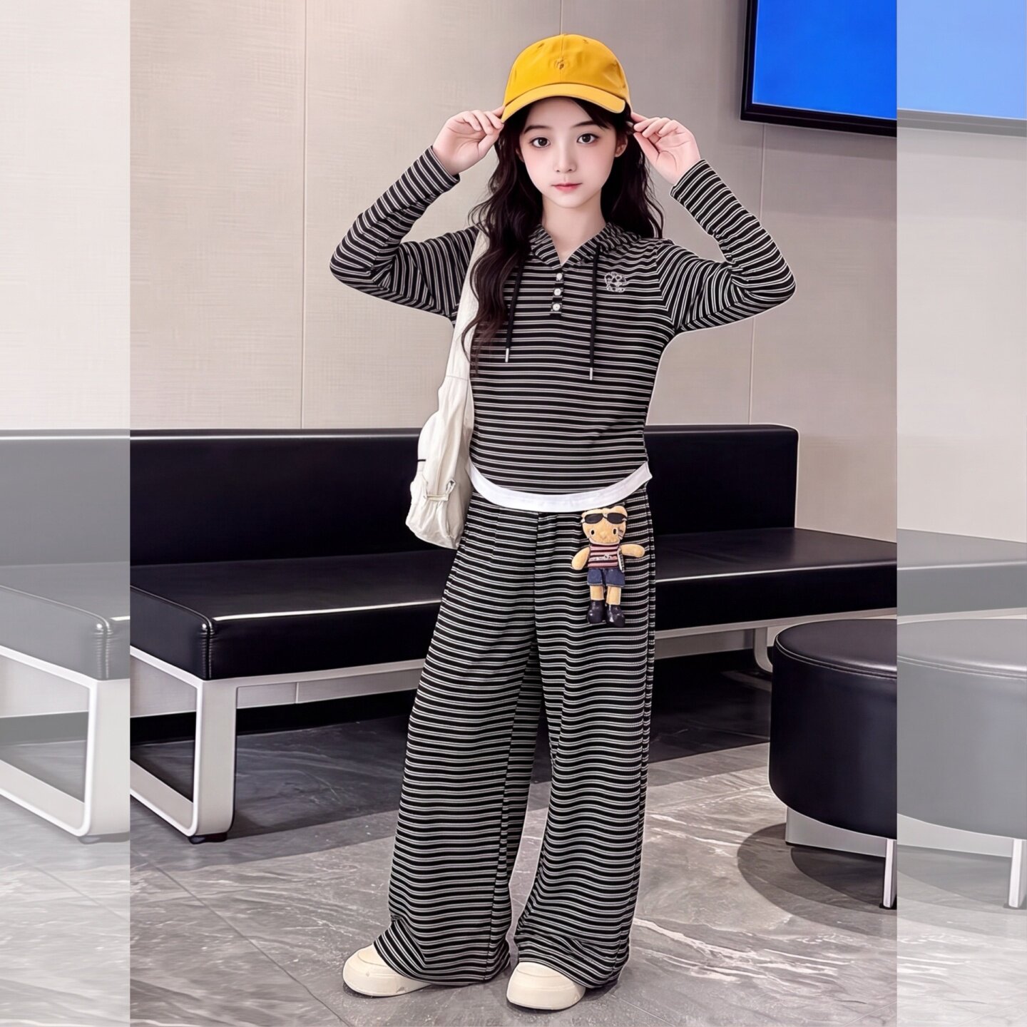 女童秋装套装2026新款儿童韩系条