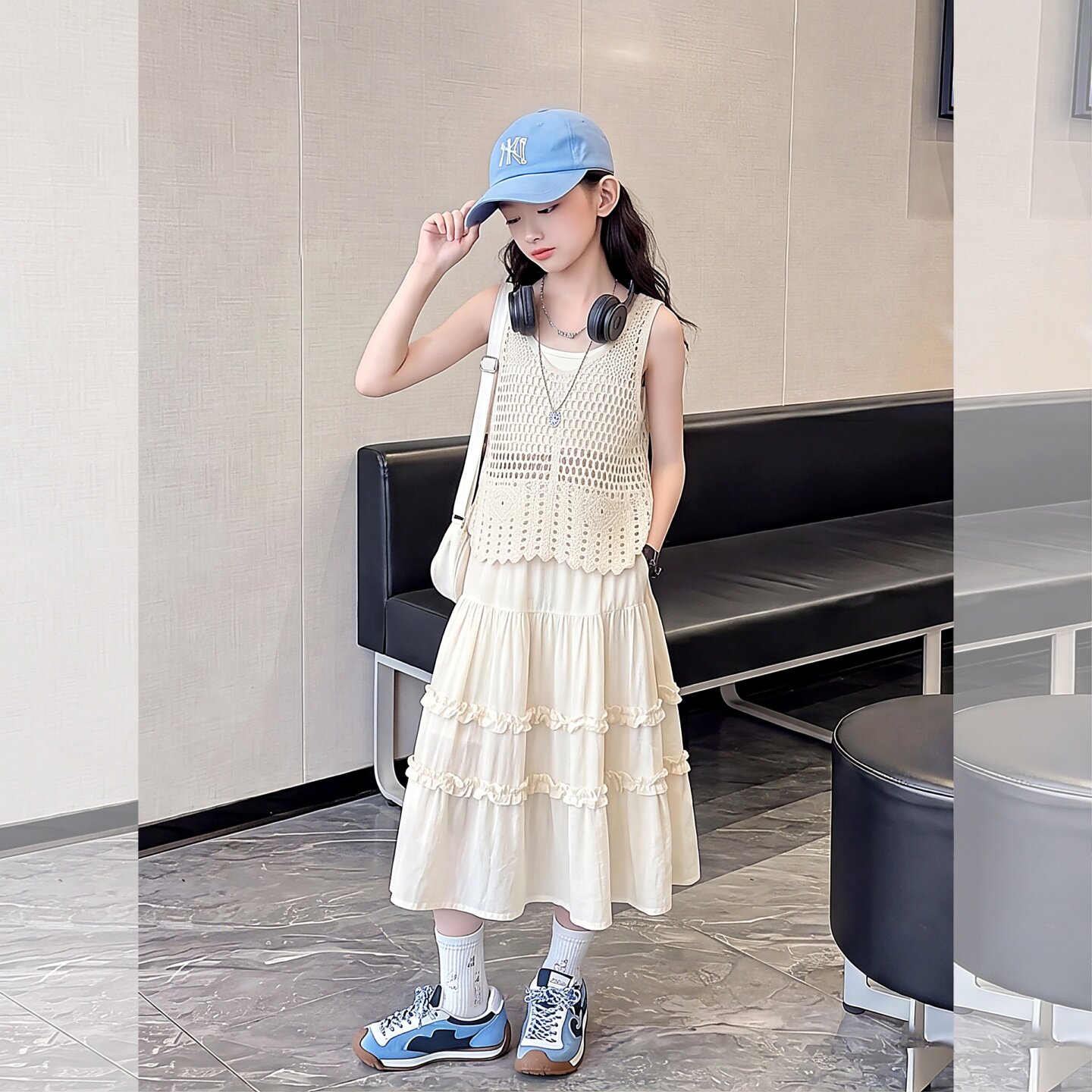 女童夏装连衣裙2026新款韩版洋气