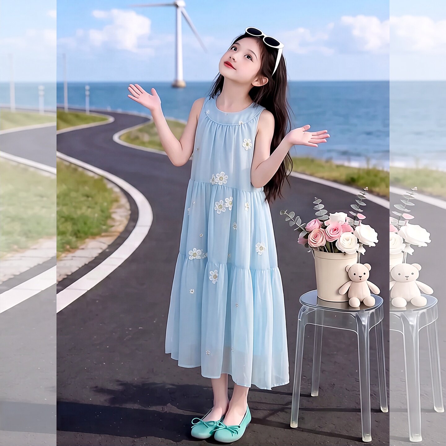 女童连衣裙夏装2026新款洋气女孩