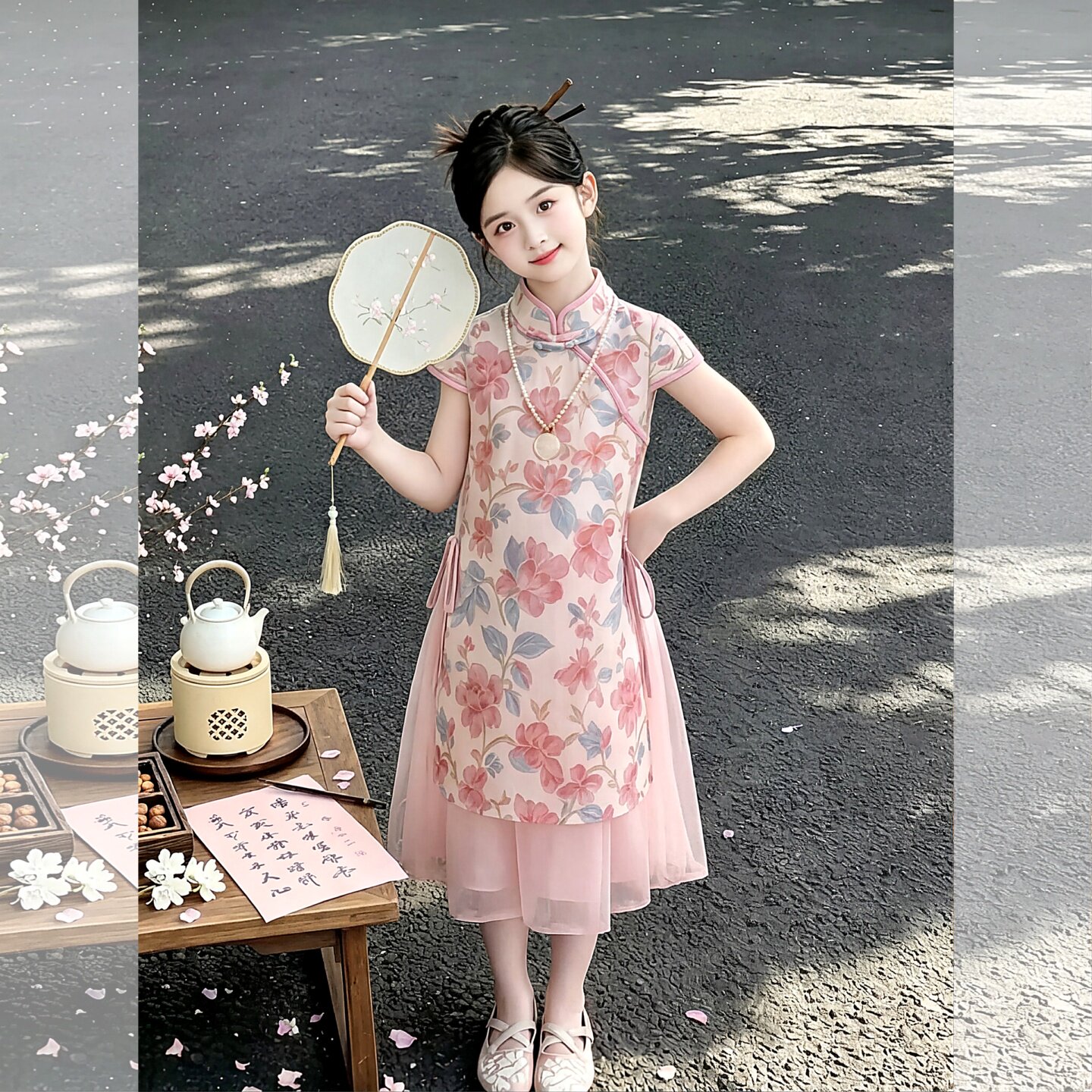女童旗袍裙2026新款夏季儿童国风
