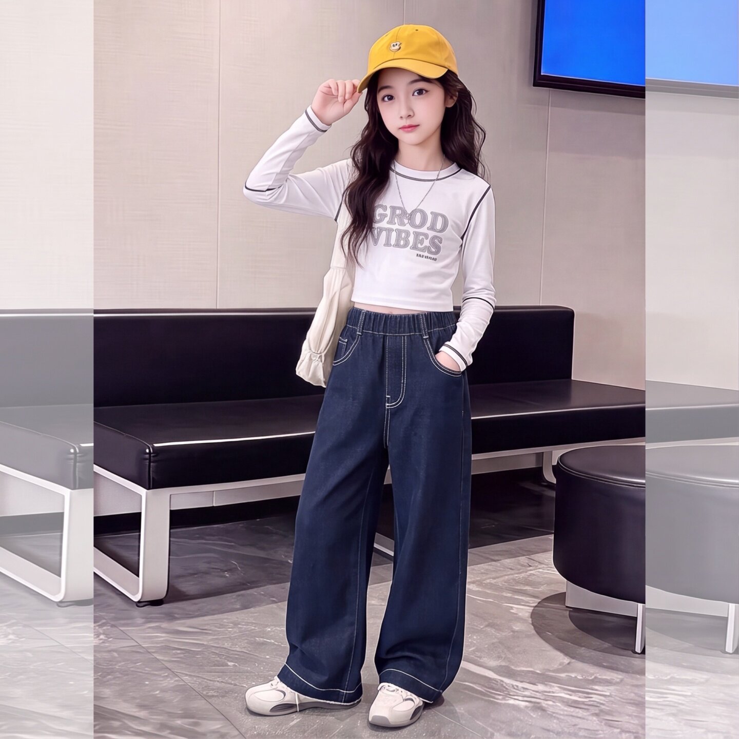女童秋季款牛仔裤2025新款儿童韩