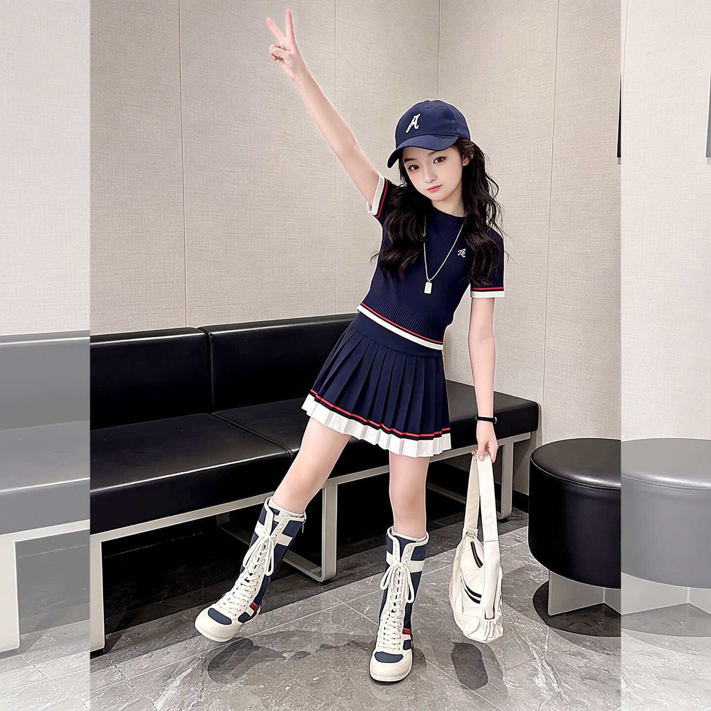 女童夏季套装2026新款小女孩儿童