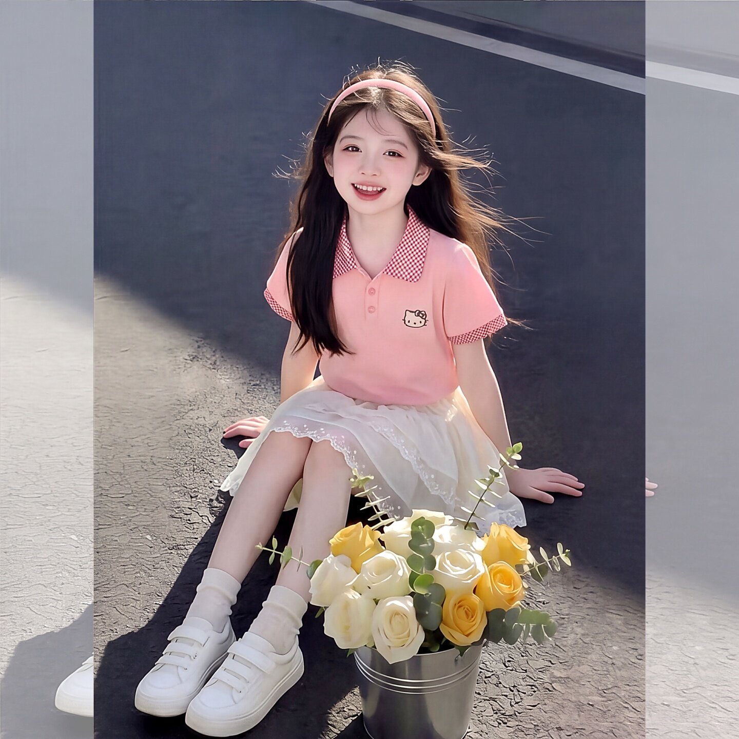 女童短袖T恤套装夏季新韩版爆款8