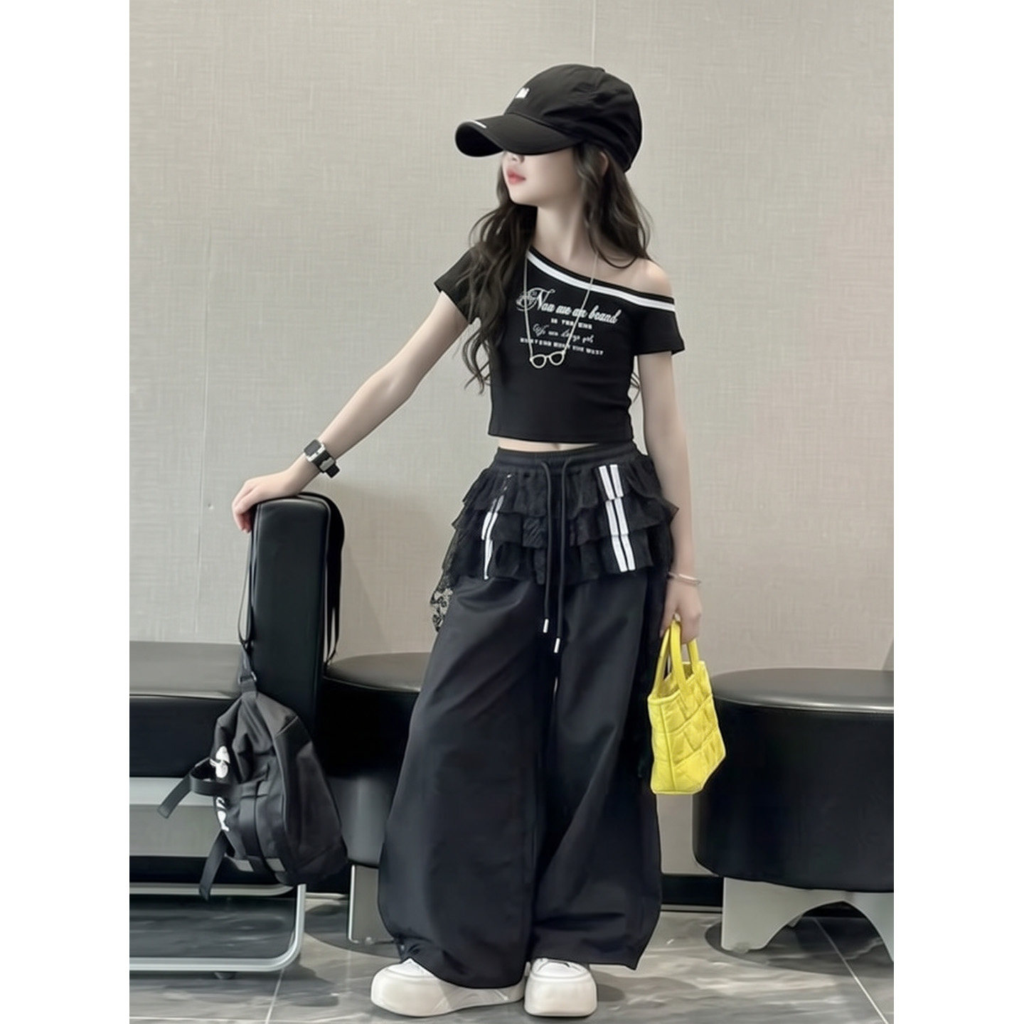 女童爵士舞表演套装2026新款夏季