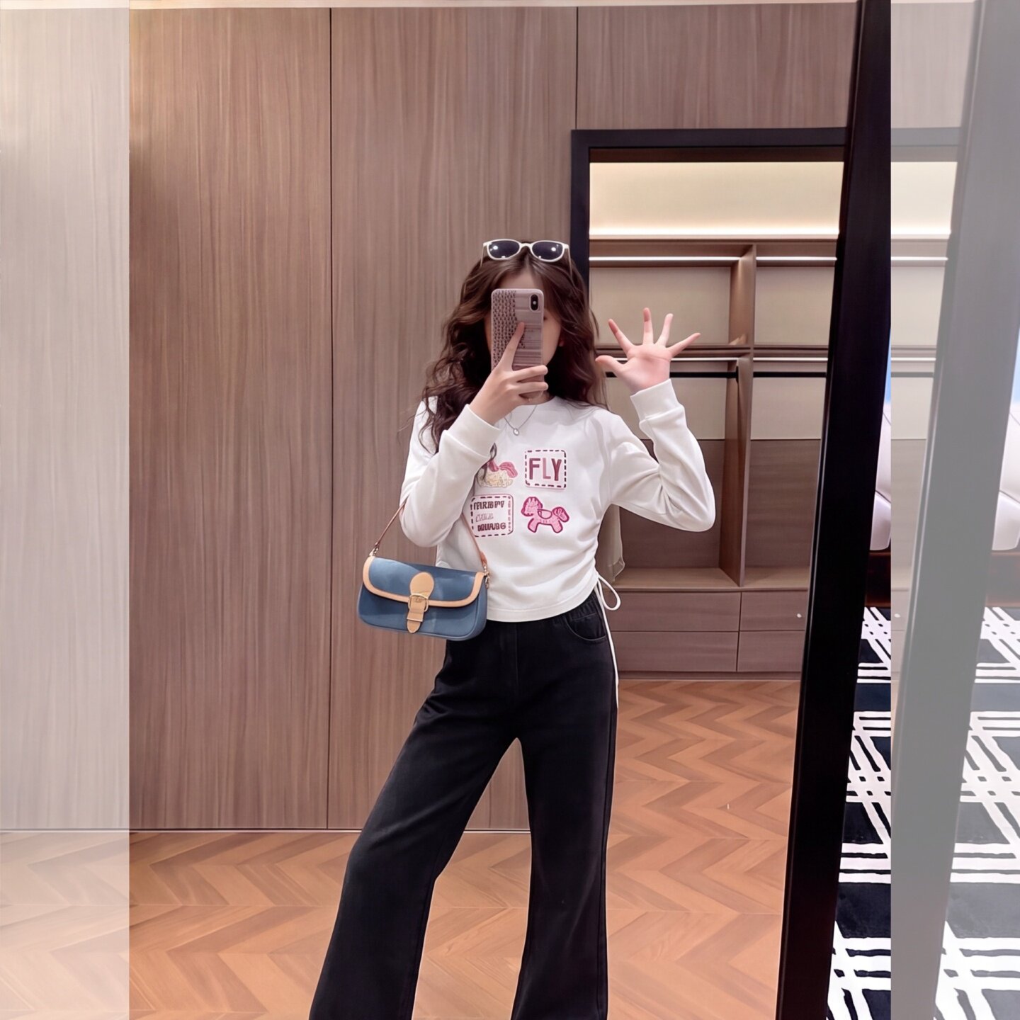 女童喇叭裤秋季款儿童秋装弹力牛