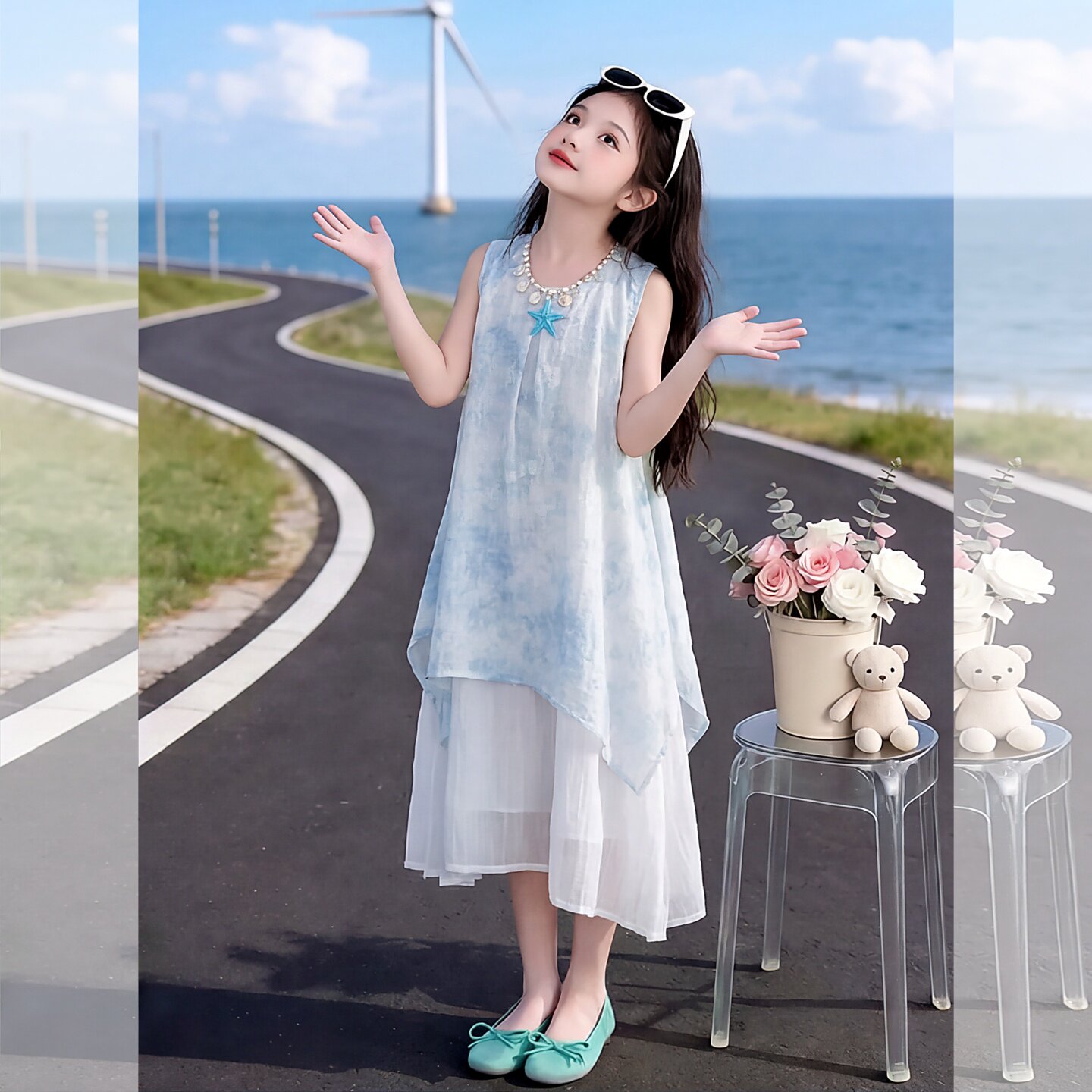 女童夏季连衣裙2026新款韩版洋气