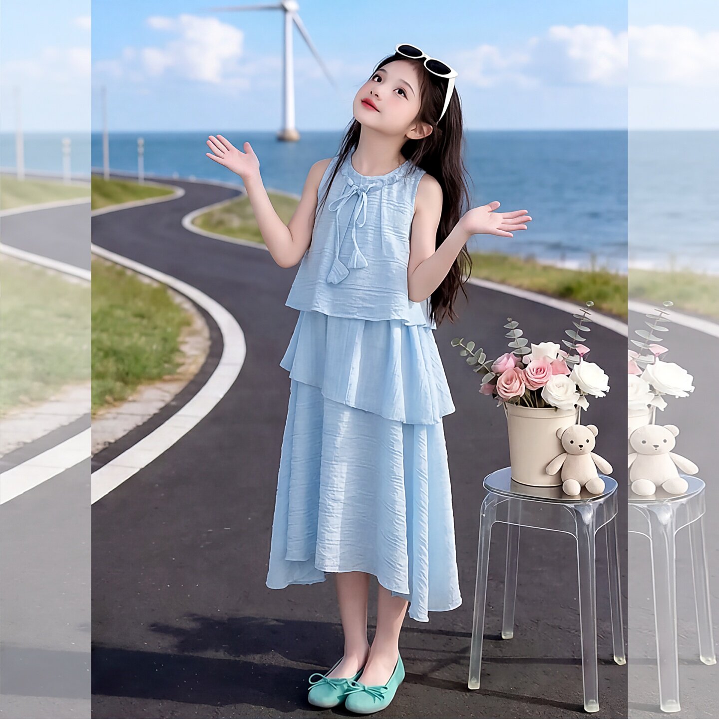 女大童连衣裙时尚2026新款夏季女