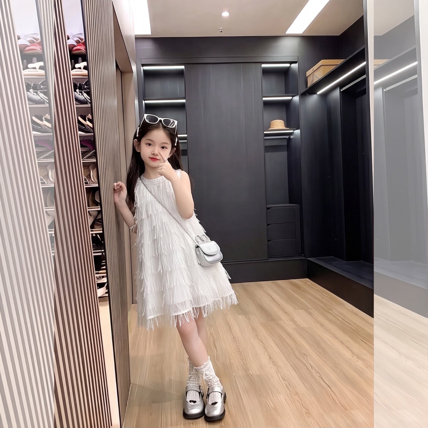 女童流苏连衣裙夏季无袖公主裙20