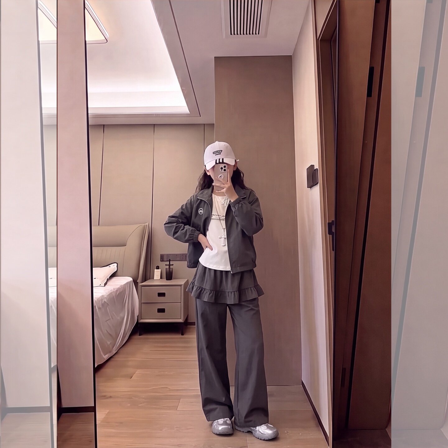女童开衫套装秋季款2026新款中大