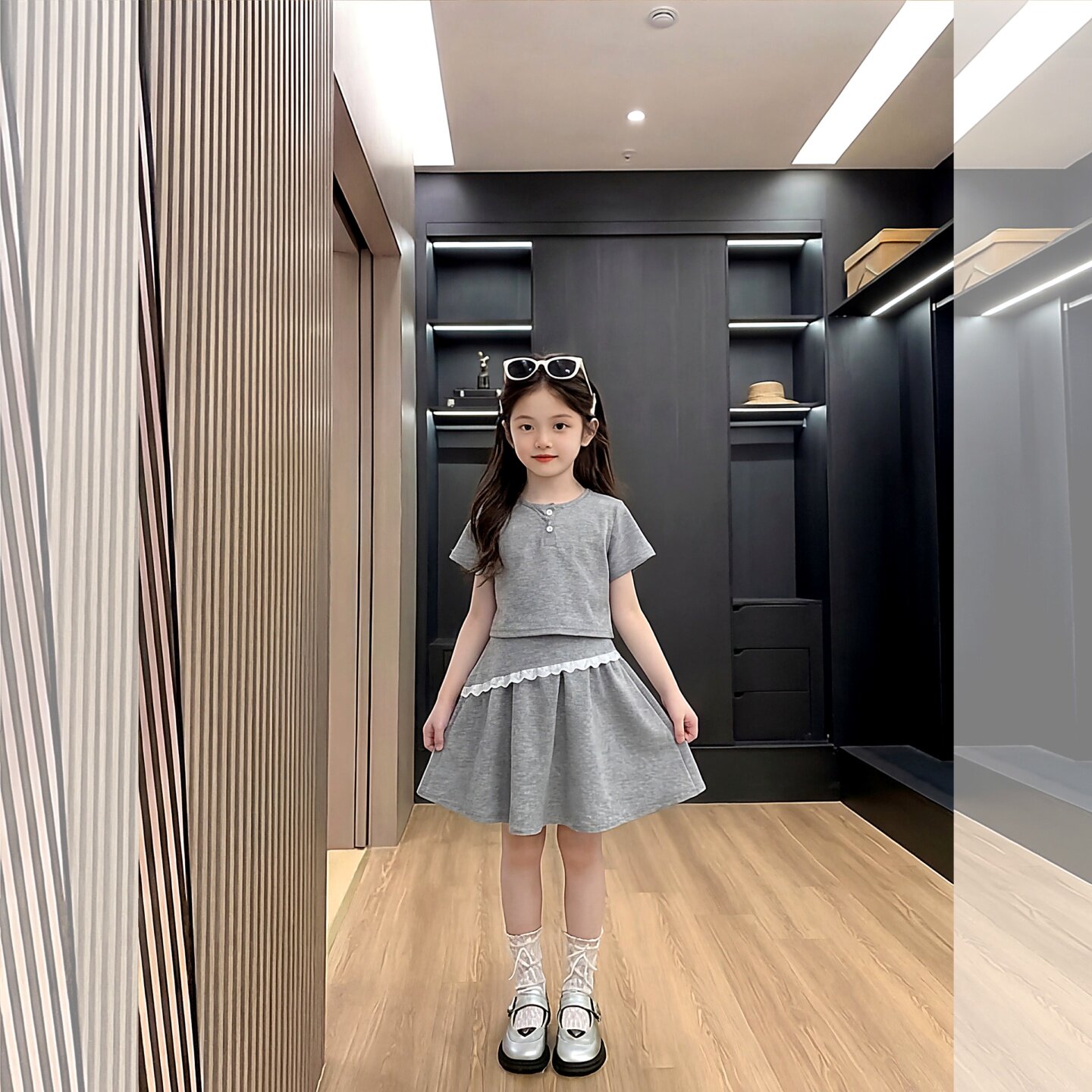 女童独特超好看套装夏季2026新款