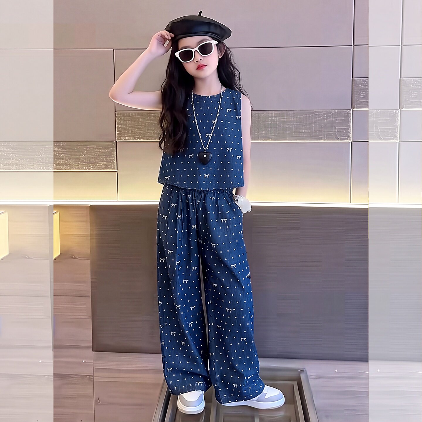 女童夏装套装2026新款儿童时尚休