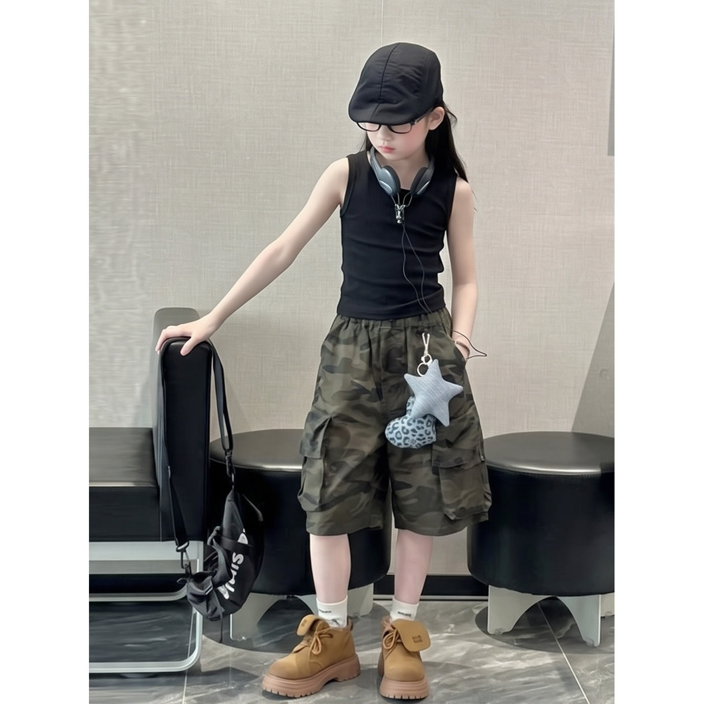 女童夏季套装2026新款儿童韩版夏