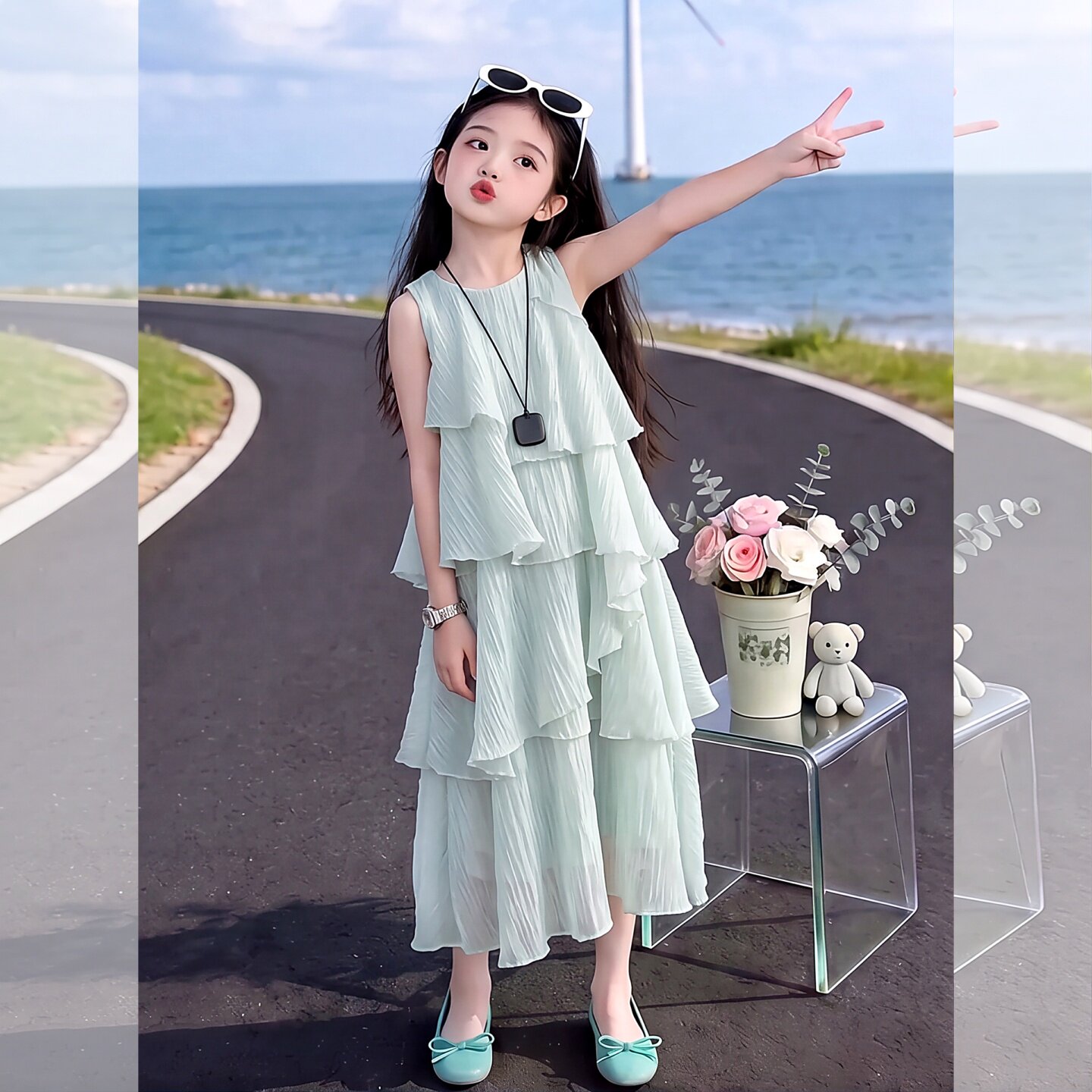 女童夏季绝美公主裙2026新款女孩