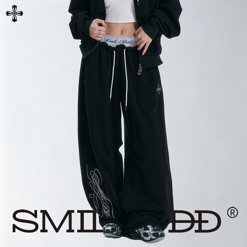 SMILEDDD刺绣卫衣+升腰裤3.0