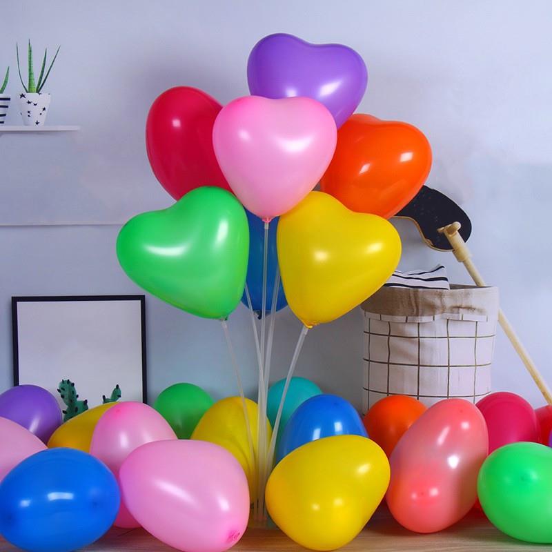 1.5克爱心气球生日装饰10寸亚光婚庆布置心形桃心派对